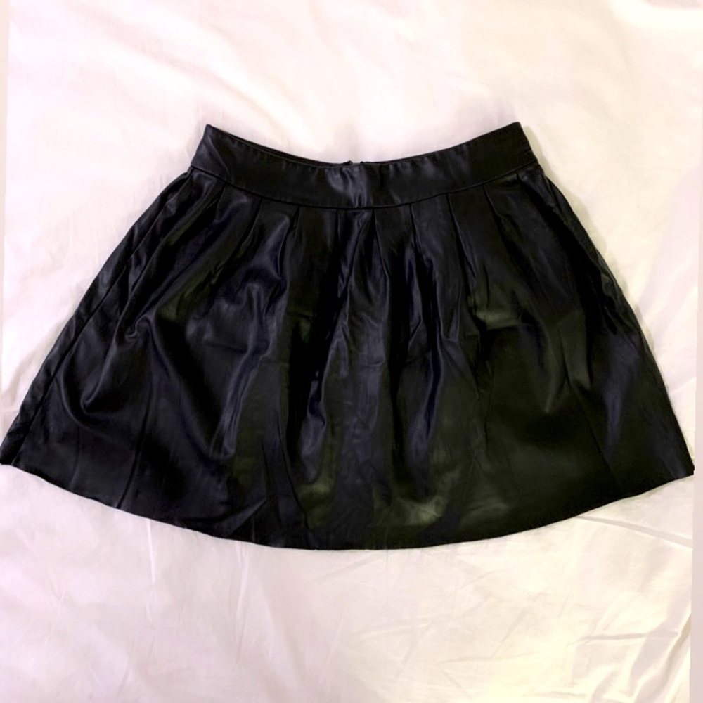 bebe Faux Leather Skirt
